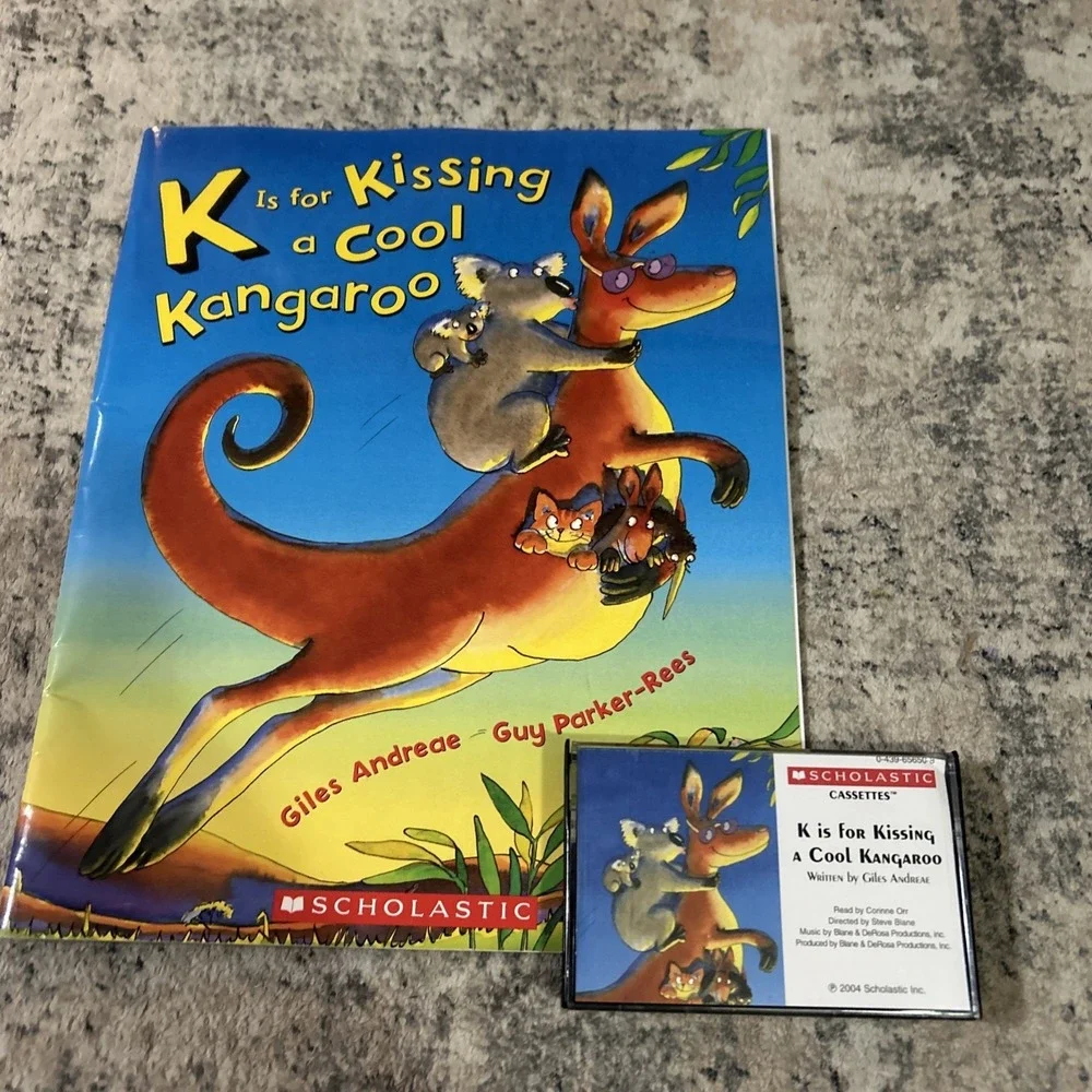 K Is for Kissing a Cool Kangaroo Paperback Giles Andreae Children's Audio Tape